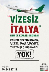 Pizza Venedik Express Vizesiz İtalya